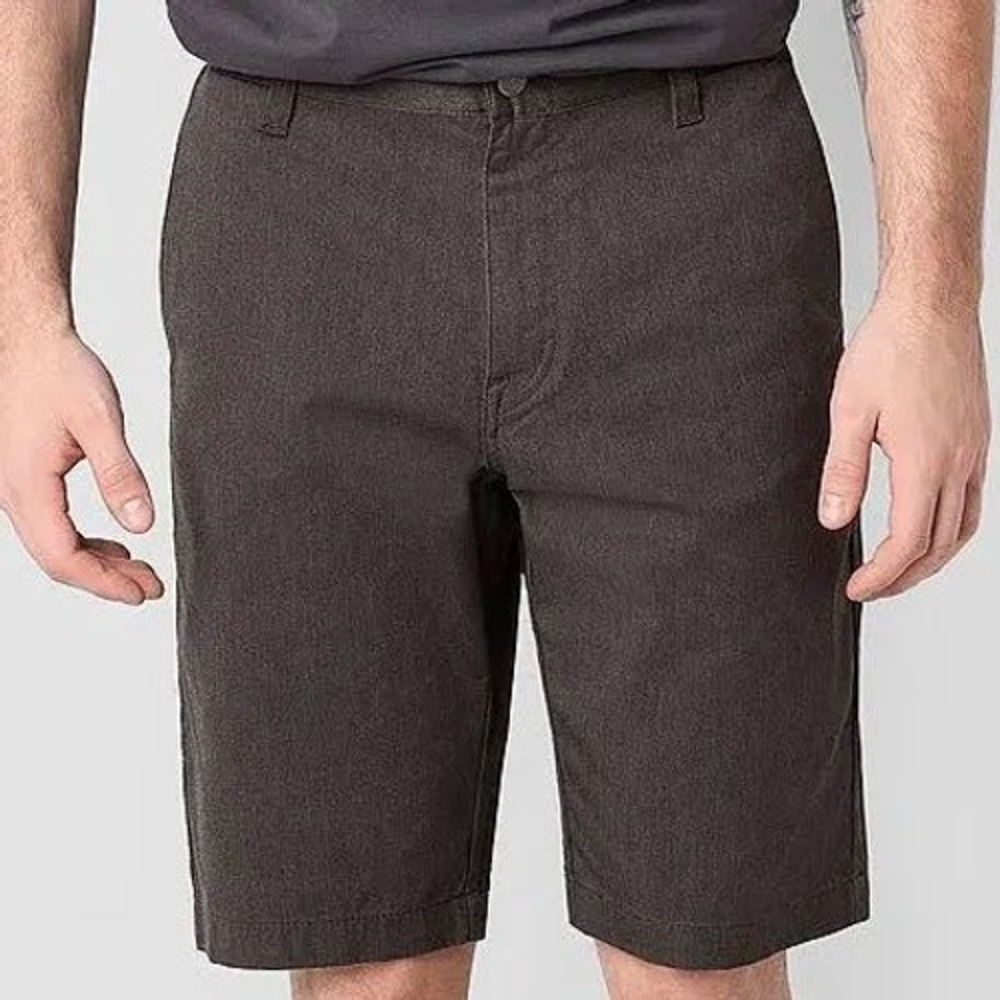 NWT Volcom Vmonty Stretch 22 Chino Shorts Brown Size 36 A09117V3
